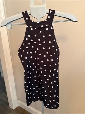 Kate Spade Madison Bow Polka Dot Yoga Tank Top